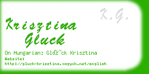 krisztina gluck business card